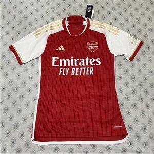 Adidas Red and White Arsenal Jersey